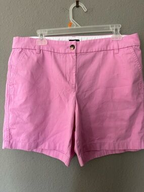J Crew Pink Chino Shorts Sz 12 EUC